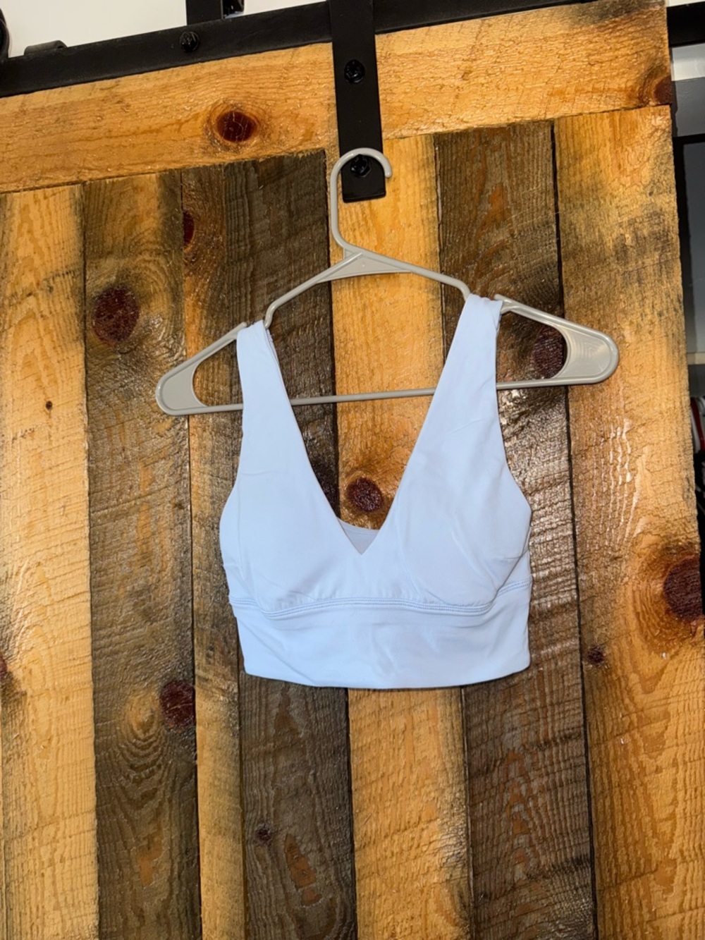 lululemon athletica Light Blue V-Neck Sports Bra